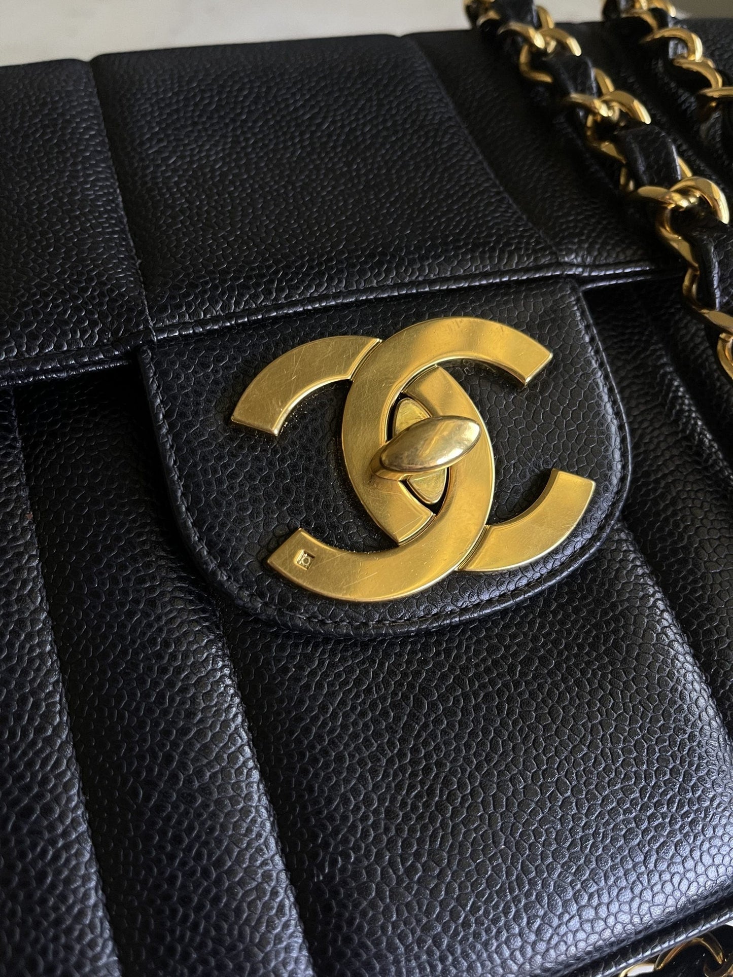 Vintage Black Caviar Jumbo GHW