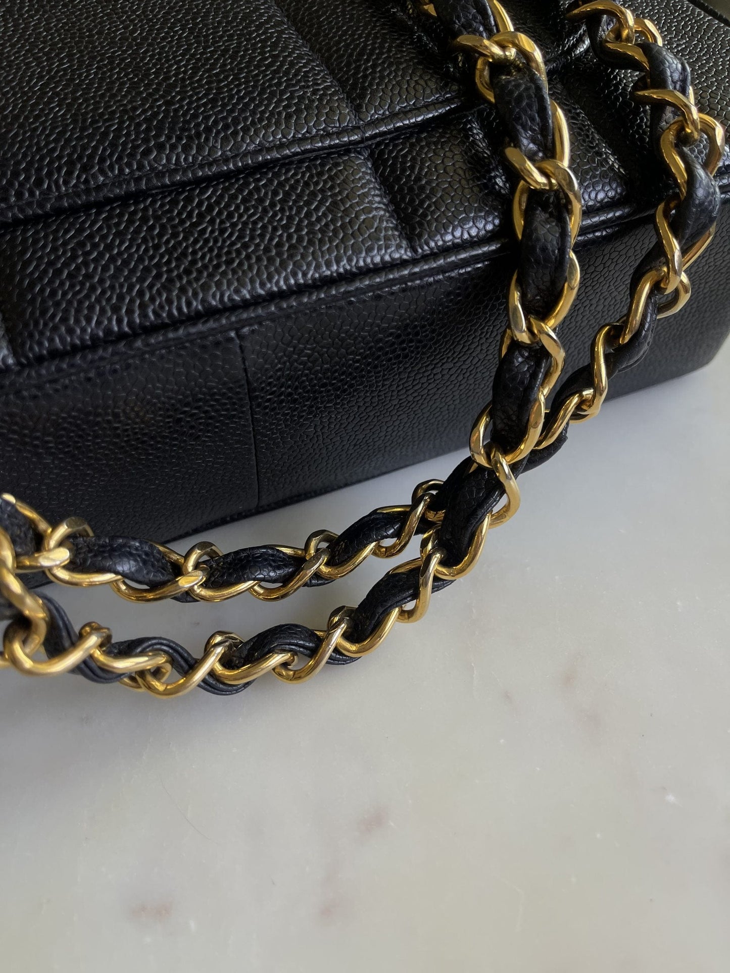 Vintage Black Caviar Jumbo GHW