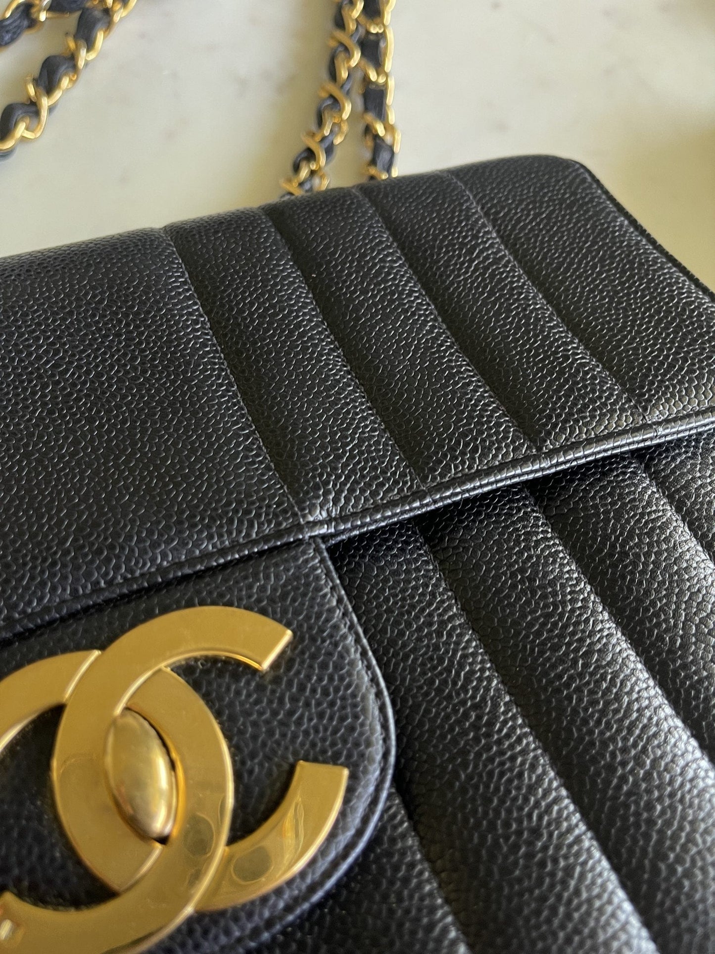 Vintage Black Caviar Jumbo GHW