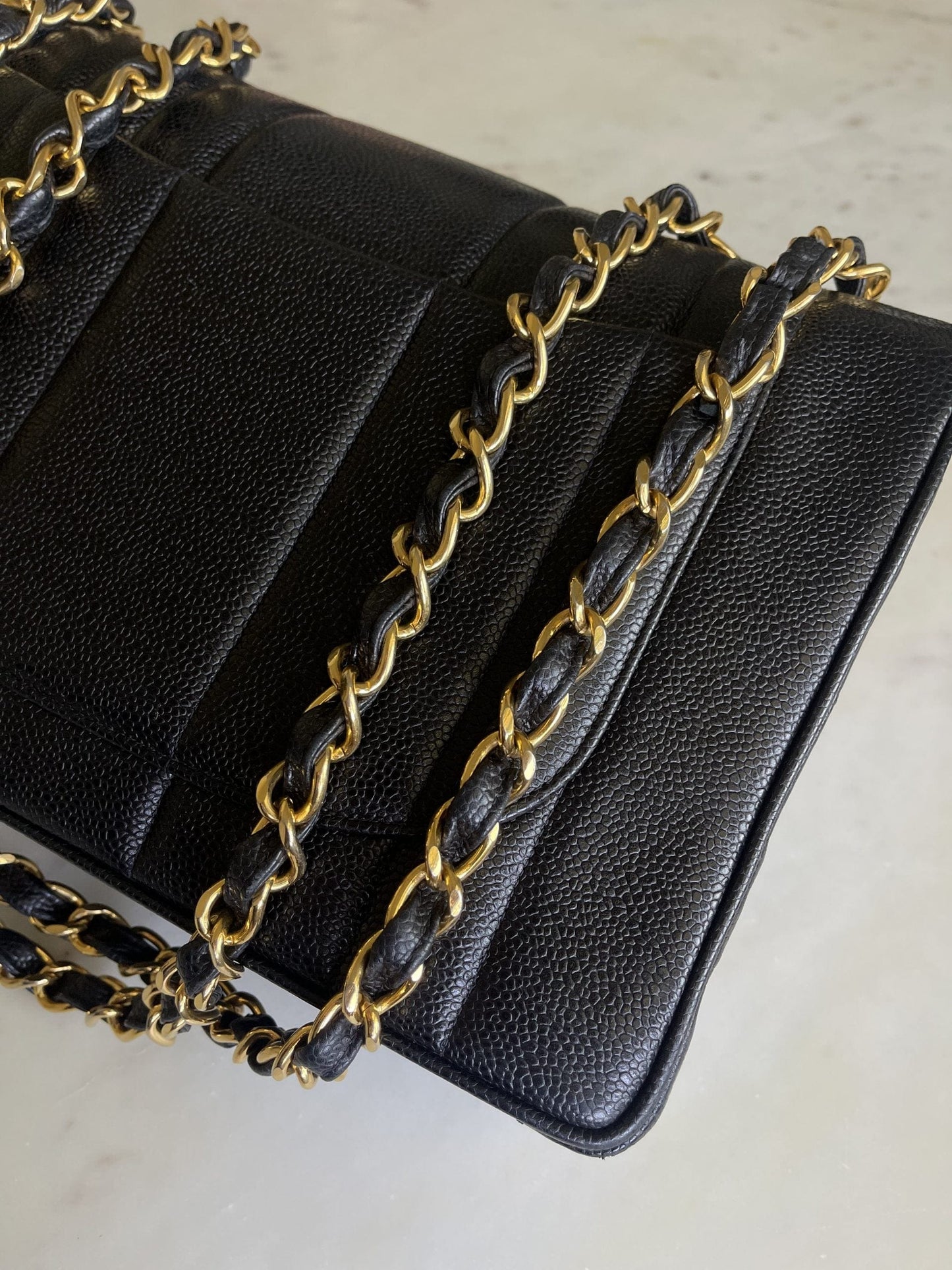 Vintage Black Caviar Jumbo GHW