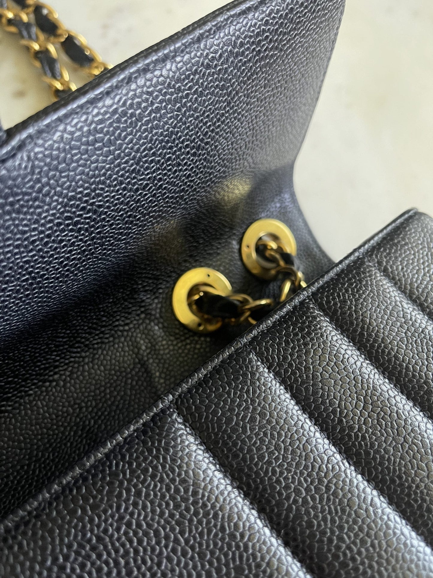 Vintage Black Caviar Jumbo GHW