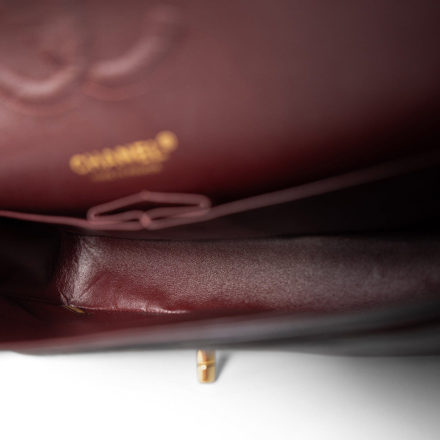 Vintage Black Lambskin Quilted Classic Flap Medium Gold Hardware