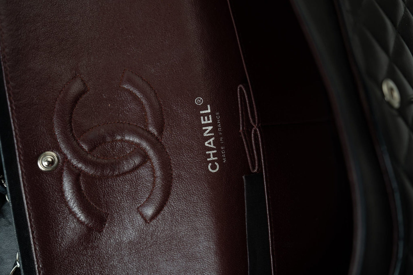 Vintage Black Lambskin Quilted Classic Flap Medium Silver Hardware