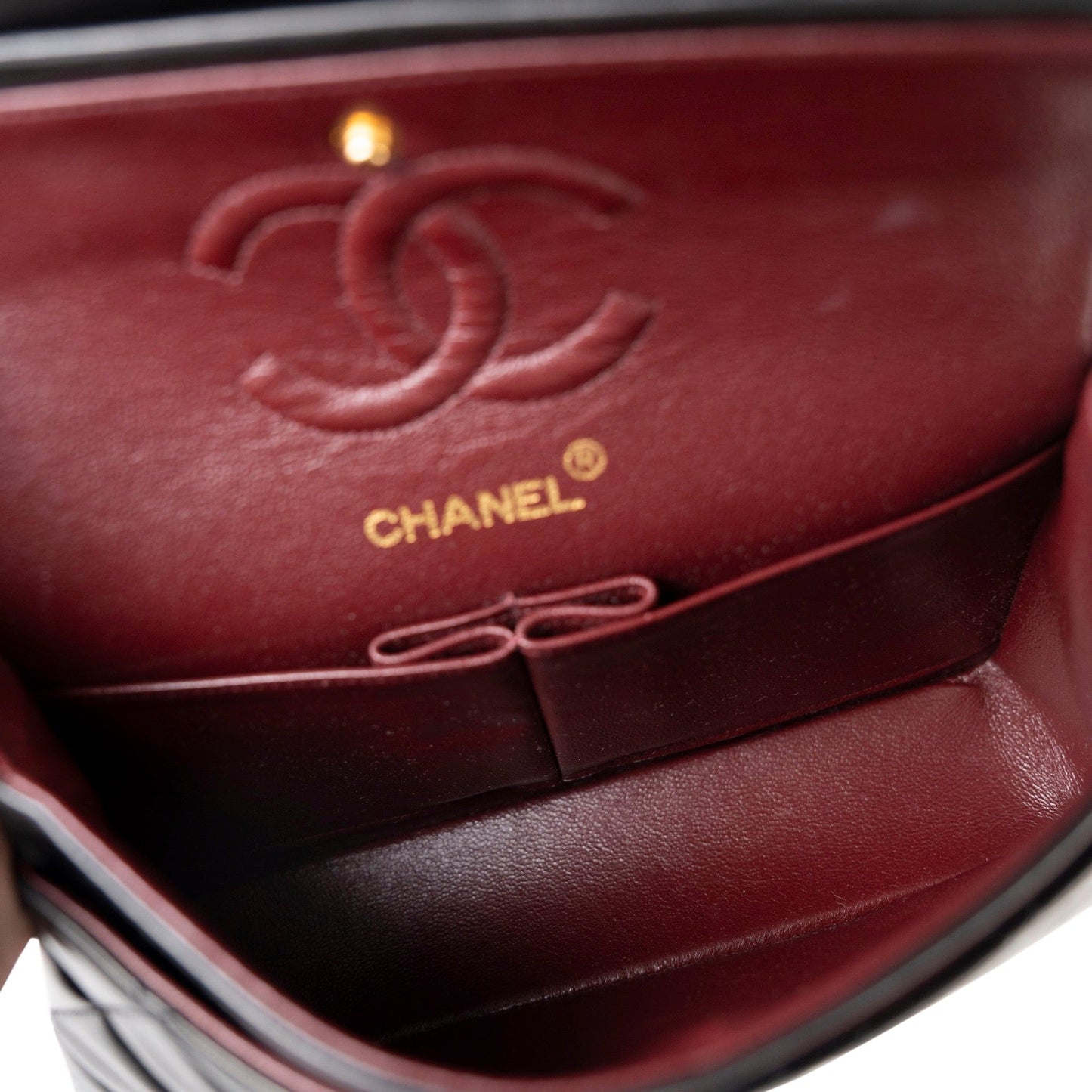 Vintage Small Black Lambskin Quilted Classic Flap Small GHW