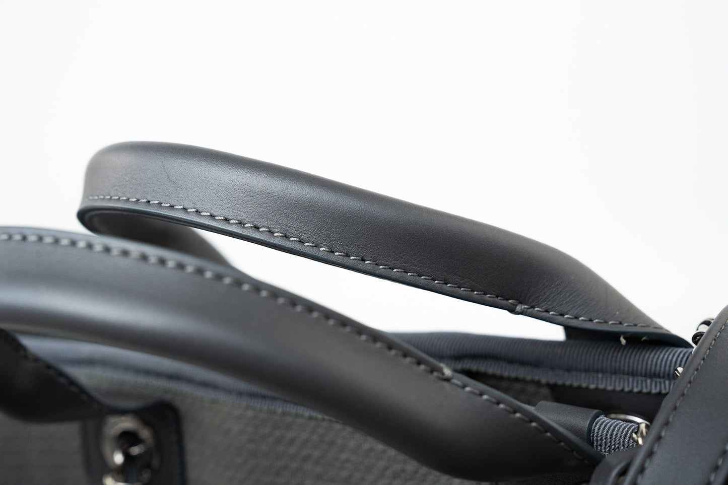 22A Grey Deauville Shopping Tote Small Silver Hardware