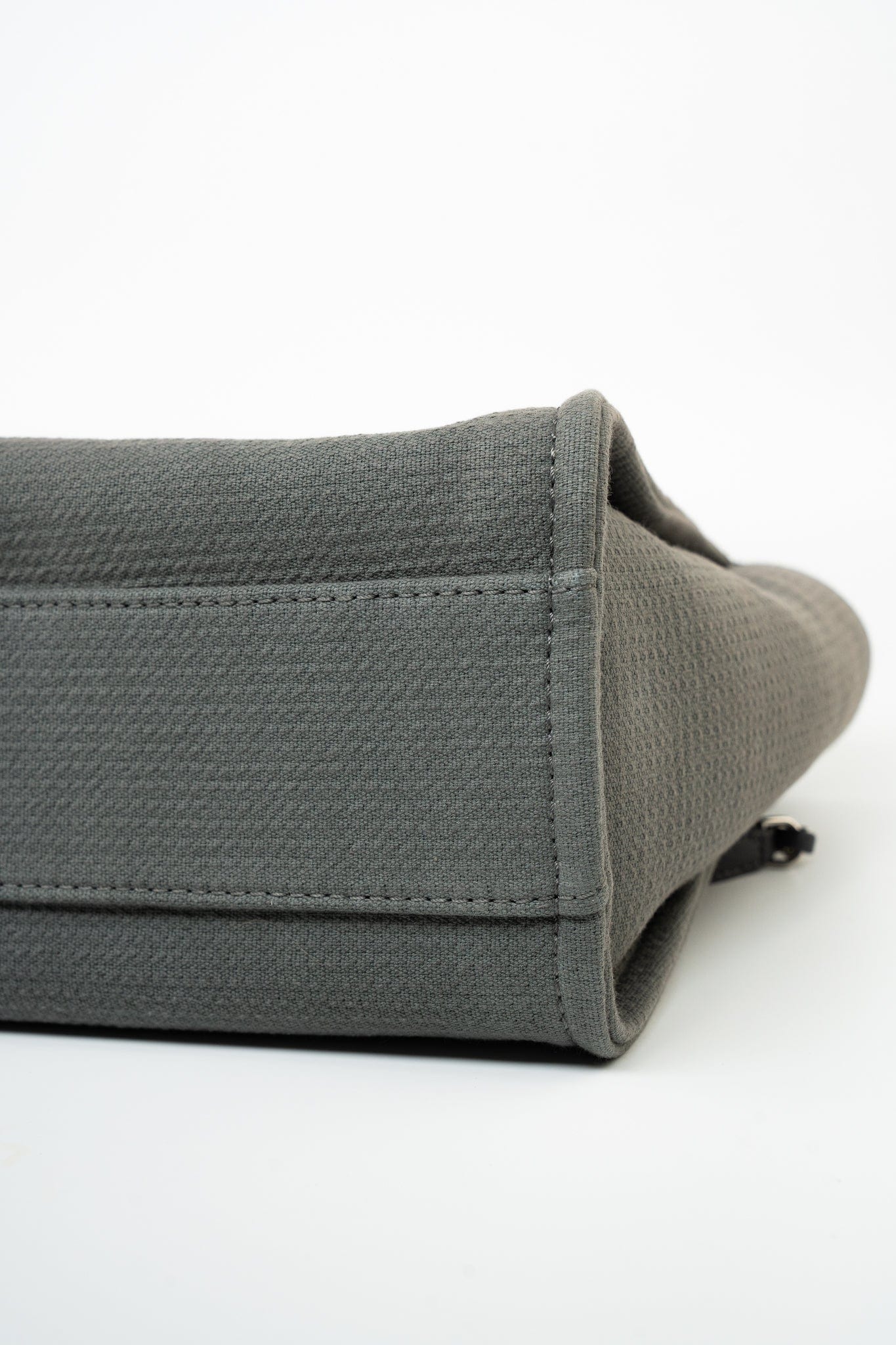 22A Grey Deauville Shopping Tote Small Silver Hardware