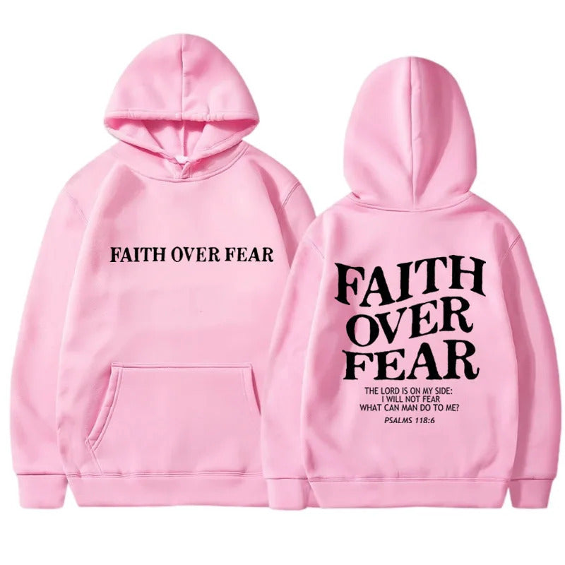 Symbolic Faith Over Fear Hoodie