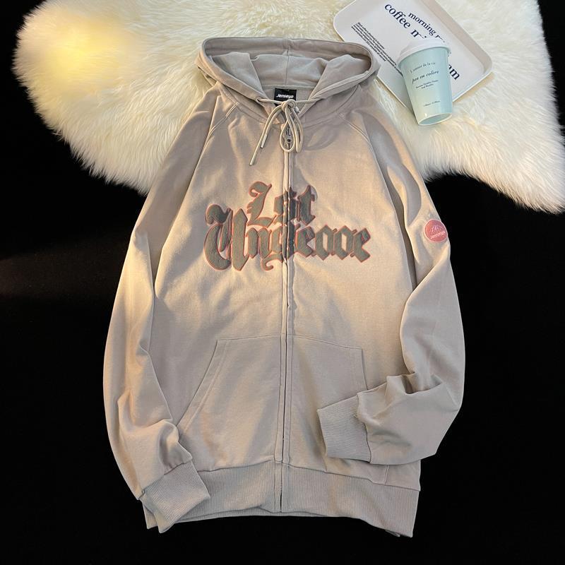 American Style Retro Cardigan Hoodie