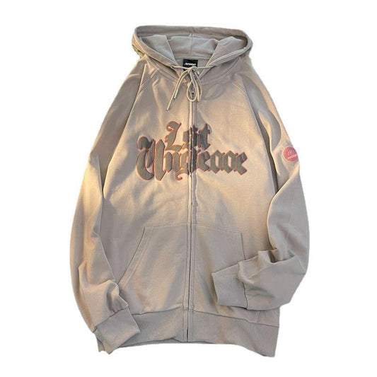 American Style Retro Cardigan Hoodie